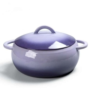 <span class=keywords><strong>Cocotte</strong></span> en <span class=keywords><strong>fonte</strong></span> émaillée avec couvercle et deux poignées - Product Image 4