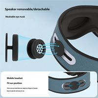 Masque de sommeil 3D profilé, coussin oculaire détachable et lavable, masque de sommeil doux pour les voyages, la sieste, hommes et femmes