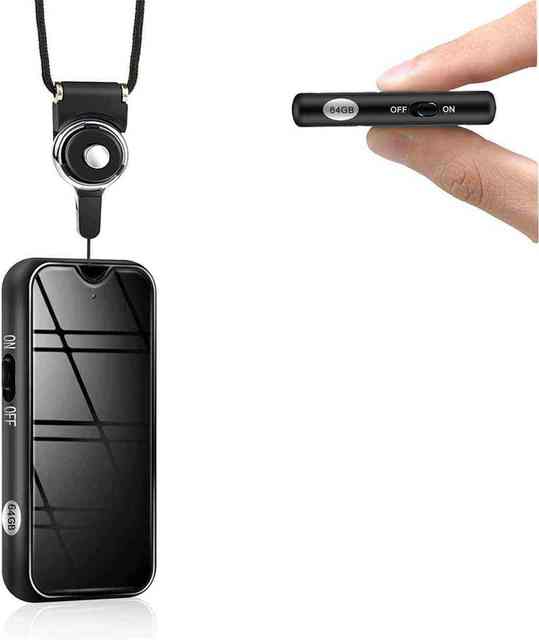One Button Operation Digital Voice Recorder for Lectures 1536kbps Time Stamp Function Small Voice Recorder