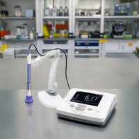 pH-mètre de table portable Eco-Basic avec fonction de réinitialisation automatique, en plastique, OEM ODM OBM, précision 0,01 pH, écran LCD, batterie au lithium