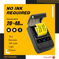 Mini imprimante à étiquette numérique, appareil pour graver les dents bleues, sans encre, idéal pour le Code QR, vente en gros