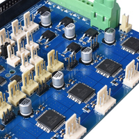 Pièces d'imprimante 3D Carte d'extension clonée Duex5 Contrôleur avec pilote de moteur pas à pas TMC2660 Compatible avec thermocouple PT100 VS Duet 2 Wif