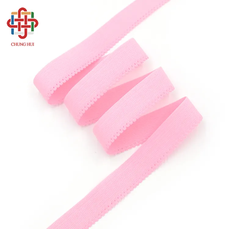 Fabriek Prijs Fancy 20Mm Nylon Gebreide Elastische Schulp Picotrand Elastische Lingerie Ondergoed Rand Stretch Kant Trim Band