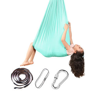 Hamac de <span class=keywords><strong>yoga</strong></span> <span class=keywords><strong>aérien</strong></span> pour enfants balançoire de thérapie sensorielle intérieure pour enfants avec autisme TDAH <span class=keywords><strong>matériel</strong></span> en nylon pour le camping et la randonnée - Product Image 4