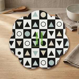 Luxury Handmade Flower Shape Lacquer Placemats <b>Accessories</b> Serving Tray <b>Accessories</b> Home and <b>Kitchen</b> From Vietnam - Product Image 1