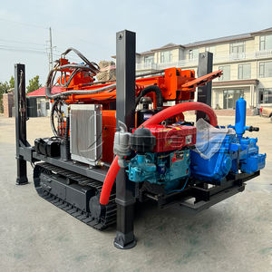 Máquina de perforación de pozos de agua hidráulica portátil 300m 350m de profundidad Crawler montado a la venta con motor diésel - Product Image 6