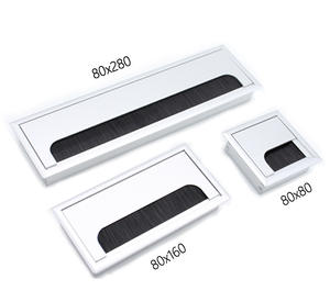 Tavolo da ufficio scrivania copri filo foro quadrato cavo di copertura in alluminio altri mobili ferramenta - Product Image 4