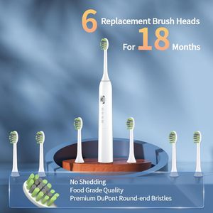 Brosse à dents ultrasonique vibrante et balayante en gros avec tête de brosse pour blanchiment des dents - Product Image 4