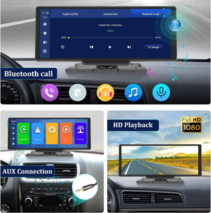Boyi Carplay écran 10.26 pouces HD sans fil Portable écran tactile Radio DVR 1 an pour voiture jouer Android Auto Transmission FM - Product Image 5