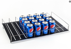 Cooler Beverage Glides Display System Flexible <strong>Gravity</strong> Feed <strong>Roller</strong> <strong>Shelf</strong> for Supermarket - Product Image 2