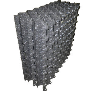 Feuille de polychlorure de vinyle (PVC) géométrique multicouche tridimensionnelle à haute porosité, support filtrant en vrac fixe - Product Image 1