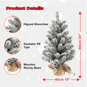 Sapins de Noël verts miniatures de haute qualité et abordables pour différentes occasions, avec base en bois - Product Image 6