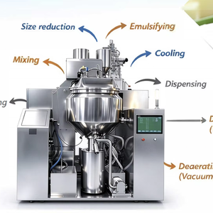 Miscelatore Emulsionante Sottovuoto ad Alto Taglio con Iniezione Diretta di Vapore per Prodotti Lattiero-Caseari - Product Image 4