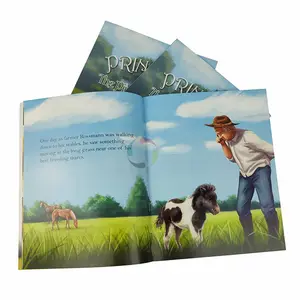 Book Child Printing Top High Quality Wholesale Overseas Full Color Cheap Softcover Perfect Bound Children Kids Custom Paperback Book Printing