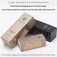 Boîte pliante personnalisée pour soins de la peau, emballage extérieur sur mesure, design gaufré, impression UV, carton argenté, crème pour le visage, blush