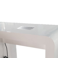 Table de manucure individuelle avec aspirateur de poussière, table de salon de manucure, table de bar à ongles avec tiroirs
