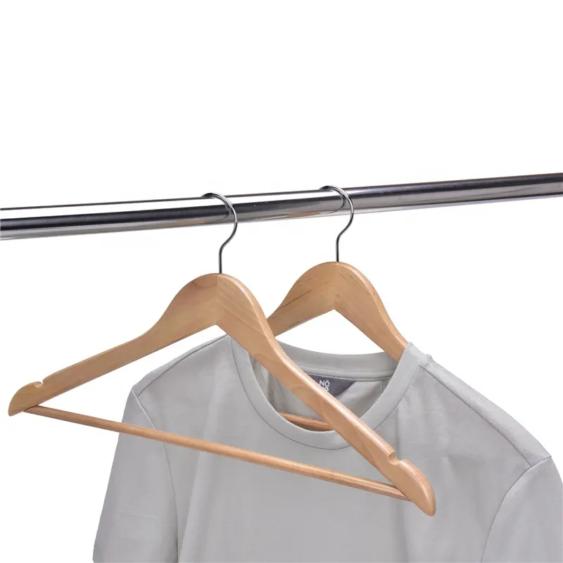 Amazon Hot Koop Goedkope Hangers Gebogen Houten Kleerhanger Houten Kleerhanger Voor Kledingstuk