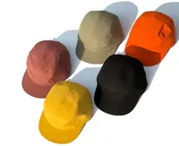 หมวกปีกสั้น5แผง,หมวกแก๊ปกีฬาปากแบนหมวกกันเหงื่อสไตล์เบสบอลหมวกกันแดด