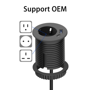 Utilisation hospitalière industrielle meubles dans le bureau œillet d'alimentation prise espace de travail à domicile encastrable multiprise 2m prise USB-C PD20W - Product Image 2