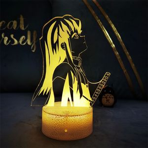Lampe de nuit Anime pour enfants, <span class=keywords><strong>d</strong></span>écoration de <span class=keywords><strong>chambre</strong></span> <span class=keywords><strong>Otaku</strong></span>, télécommande, effet 3D, lueur vive pour la <span class=keywords><strong>d</strong></span>écoration de <span class=keywords><strong>chambre</strong></span> à coucher, à intensité variable - Product Image 6