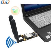 Konektor USB 3.0 NGFF M.2 B Key Adaptor Modem Nirkabel 2 Slot Kartu Nano SIM dengan Antena Ganda untuk Modul 5G 4G LTE WWAN
