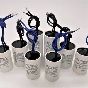 Epers Condensateur 15uf +/- 5% 450v avec fil Dimension 25x55mm CBB60 pour pompe à puits profond - Product Image 4