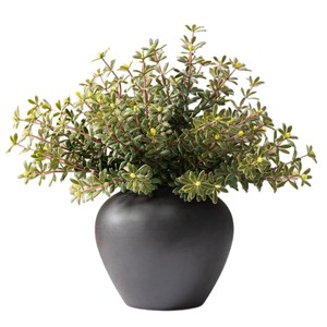 Tige artificielle de Portulaca Oleracea, plante verte artificielle pour la décoration de la maison, du balcon, du jardin, des arrangements floraux de mariage - Product Image 5