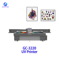 Impresora UV de Formato Grande GC-3220UV, Impresora Digital Industrial de 3.2x2m, Impresión Multimaterial, Ricoh GEN5 GEN6, 1200dpi