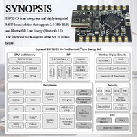 Modul Papan Pengembangan Esp32 C3 Mini Wifi Bt Prosesor Single-core 32-bit Risc-v Esp32-c3 16pin Tipe-c