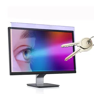 Marco de fácil instalación, Panel protector de pantalla de bloqueo de luz azul acrílico para ordenador de escritorio, Monitor LED de PC