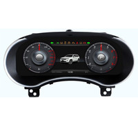 Panel Instrumen Speedometer Digital LCD DOS dengan Wireless Carplay untuk Jeep Grand Cherokee 2014-2018 Layar LCD 12,3 Inci