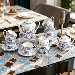 Exquisite European Style Bone China Coffee & <b>Tea</b> <b>Set</b> with 300mL Capacity Eco-Friendly Afternoon <b>Tea</b> Ceramic Cup <b>Set</b> - Product Image 4