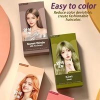 Crème colorante capillaire temporaire végétale pour usage domestique, style Black Tide, couleurs vibrantes et éclatantes, pour le commerce transfrontalier