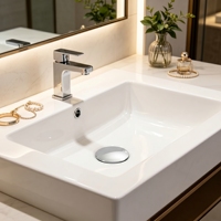 Bonde de lavabo escamotable à poussoir en acier inoxydable 304, anti-corrosion, écologique, moderne, polie, universelle pour salle de bain et cuisine