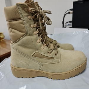 รองเท้าบูททะเลทราย DFT0115 LAMAI น้ำหนักเบา สีน้ำตาลกากี หนังกลับ - Product Image 5