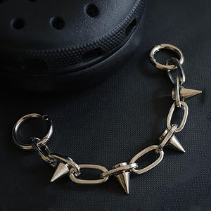 Juego de abalorios de cadena de zapatos de estilo gótico, accesorios de hebilla de Metal para <span class=keywords><strong>zapatillas</strong></span>, botas, decoración DIY, joyería de zapatos Punk Rock - Product Image 6