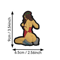 Pin-Up Girls Moral Badge Style Vintage Américain PVC 3D Pin-Up Filles Patchs