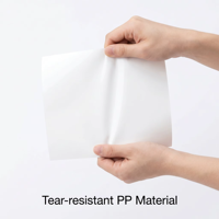 Autocollant PP imperméable 200G, impression à l'encre pigmentée, adhésif spécial pour autocollant PP