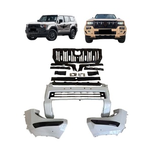 KAKDO Modèle de voiture Extérieur pour Toyota <span class=keywords><strong>Land</strong></span> <span class=keywords><strong>Cruiser</strong></span> 250 LC250 Bx Tx Wx Low Upgrade to High <span class=keywords><strong>Vx</strong></span> Version Bumpers Grille Splitters - Product Image 1