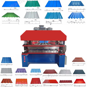 Automatic Corrugated Trapezoidal Metal Roofing Panel Roll Forming Machine <b>Standing</b> Seam Roofing Sheet Roll Forming Machine - Product Image 2