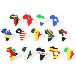 Broche creativo con <span class=keywords><strong>mapa</strong></span> <span class=keywords><strong>de</strong></span> países africanos, bandera <span class=keywords><strong>de</strong></span> Nigeria, <span class=keywords><strong>Marruecos</strong></span>, Malí, Zambia, Senegal, pin <span class=keywords><strong>de</strong></span> solapa esmaltado con <span class=keywords><strong>mapa</strong></span>. - Product Image 1