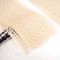 Extensions de cheveux invisibles à trame plate 100% cheveux humains double épaisseur cuticules alignées pour salon de coiffure