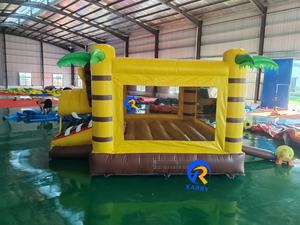Sân chơi trẻ em phổ biến sư tử Inflatable nhảy lâu đài nhà bị trả lại thương mại lâu đài bouncy Inflatable với trượt - Product Image 3