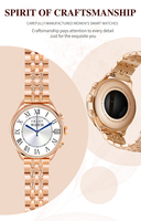 Reloj Inteligente de Lujo GEN 9 con Diamantes para Mujer, con Función de Llamadas, Monitor de Actividad Física, Seguimiento de Salud, Reloj Inteligente para Dama