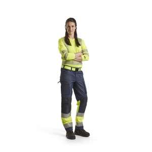 BLAKLADER - 716118118933C44 Pantalón Hi-Vis de Mujer con elástico Azul marino/Amarillo-EAN 7330509615584 ROPA DE TRABAJO DE LA HI-VIS - Product Image 3