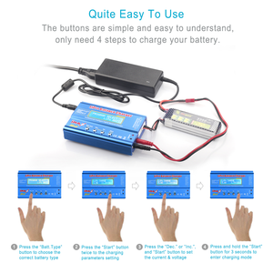 เครื่องชาร์จแบตเตอรี่ B6 80W Lipo NiMH li-ion Ni-Cd ดิจิตอล RC Li Pro BALANCE discharger + อะแดปเตอร์ที่สามารถปรับได้72W - Product Image 2