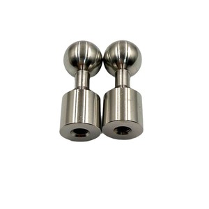 Base de tornillo de bola de acero inoxidable, piezas de precisión mecanizadas por torno CNC, personalizables, de grado industrial - Product Image 1