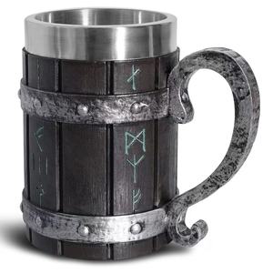 Taza de Cerveza o Café 3D Hecha a Mano con Diseño de Calaveras <span class=keywords><strong>Viky</strong></span>, Taza de Acero Inoxidable Original Personalizada para el Hogar, Bar, Cerveza, Vino y Bebidas - Product Image 2