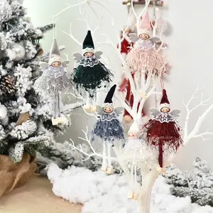 2021 Hot Sale Weihnachts baum Dekoration Ornament Home Decor Supplies Weihnachts geschenk Nette hängende Weihnachts puppe Plüsch Engel