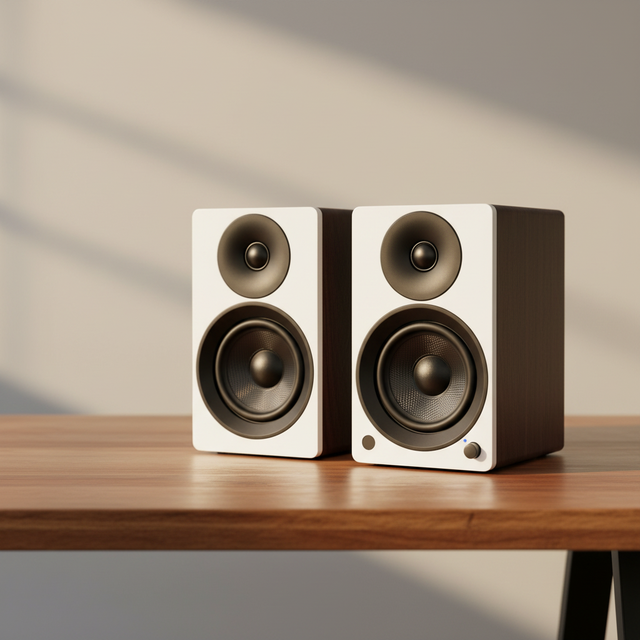 5.25 Inch Two-way Hifi Passive Bookshelf Desktop Speaker for 5.3 Remote Control for Home Theatre High Pitched Transparent